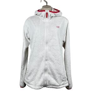 Helly Hansen Women's Precious Fleece Jacket Full Zip Hooded White Large Outdoor